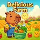 Delicious Farm is a colorful farm-arranging game set in a magical village where the fruits and vegetables in the garden suddenly come alive.