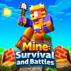 Mine - Survival and Battles is a sandbox game where players can build, explore, and survive in various biomes. Not limited by rigid tasks, you are completely free to create castles, houses, villages, or any structures you can think of.