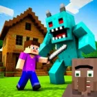 Noob Village Defender is an engaging 3D action game that immerses you in a familiar blocky world, blending styles from Minecraft and Roblox. In the game, you play as a brave Noob Miner tasked with surviving and defending your village against relentless zombie attacks.