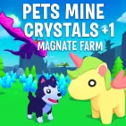 Obbi: Pets Mine Crystals +1 Magnate Farm is an incredibly engaging idle game with obby elements, where you build a crystal mining farm with a team of hardworking pets.