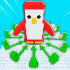 Roblox Knockout is a physics-based PvP brawler where penguins slide on ice, plan moves, and knock rivals off a shrinking arena to be the last survivor.