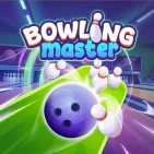 Bowling Master is an arcade bowling game that mixes fast-paced gameplay with challenges that demand precision aiming and angle calculations.