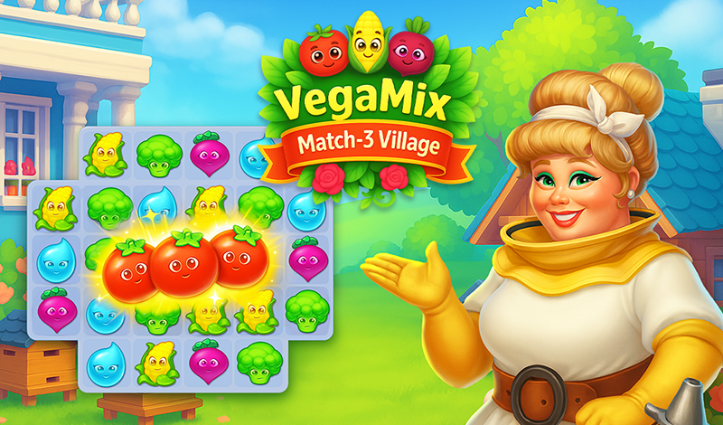 How to play VegaMix Match-3 Village